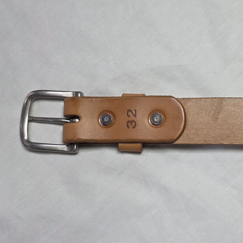 Tanner Goods Classic Saddle Tan Belt Adjustable Stainless Buckle USA Bridle. 32 - Picture 2 of 7